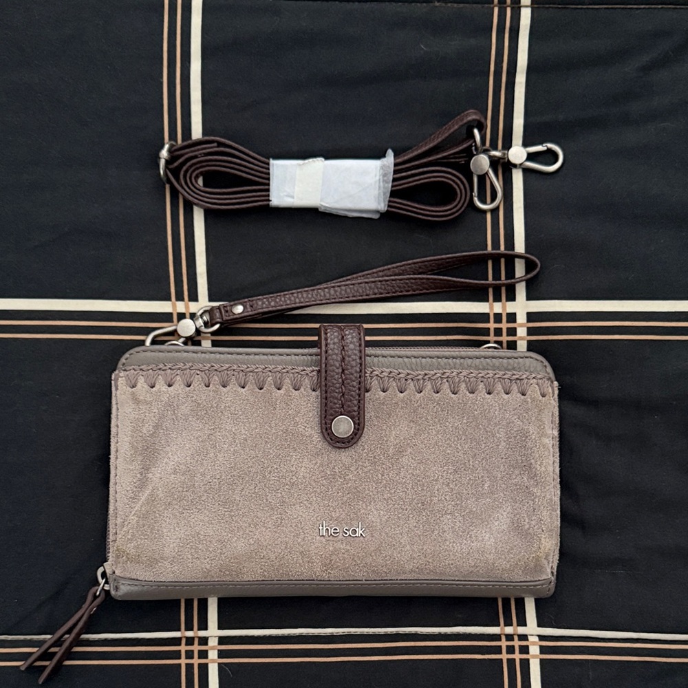 The Sak Suede Wallet with Strap